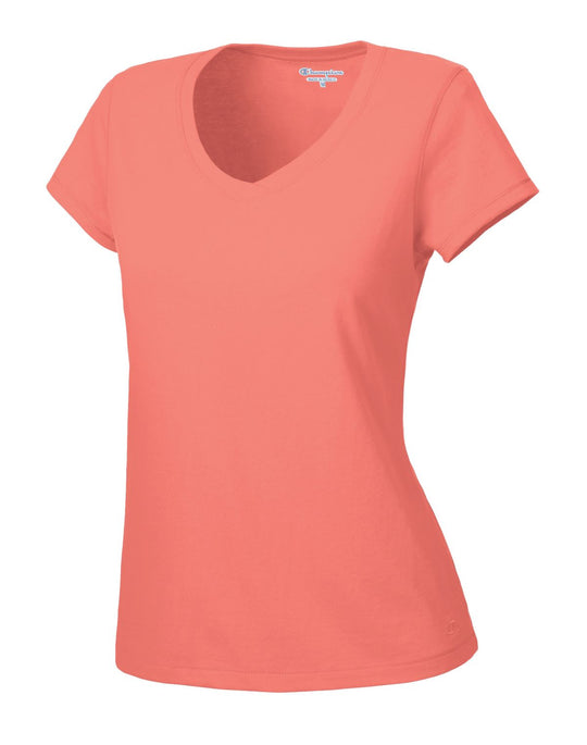 Champion Women's Favorite Cotton V-Neck T-Shirt