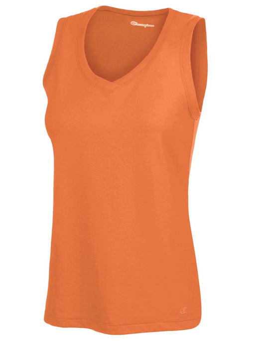 Champion Women's Favorite Cotton V-Neck Tank Top