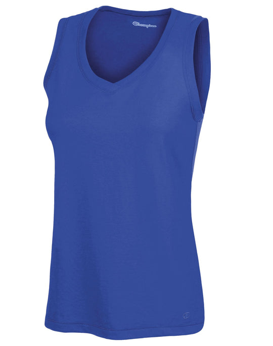 Champion Women's Favorite Cotton V-Neck Tank Top