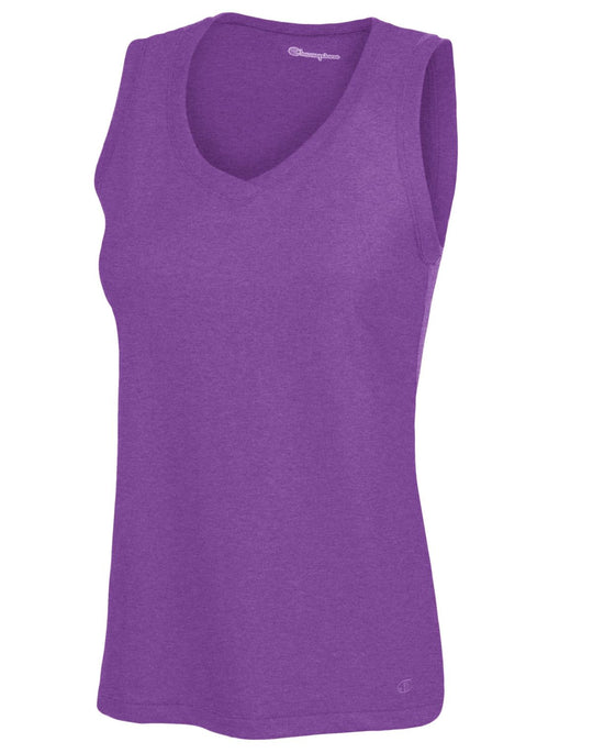 Champion Women's Favorite Cotton V-Neck Tank Top