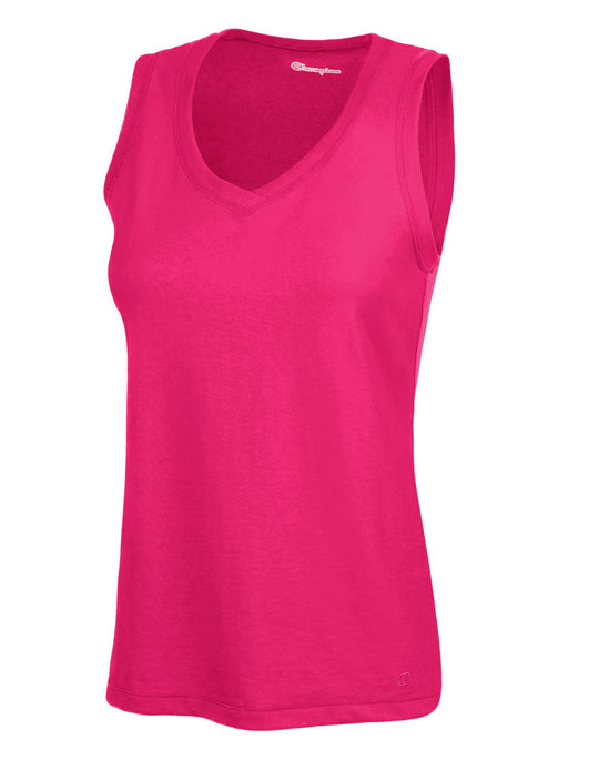 Champion Women's Favorite Cotton V-Neck Tank Top