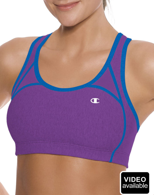 Champion Double Dry Cotton Fitness Sports Bra