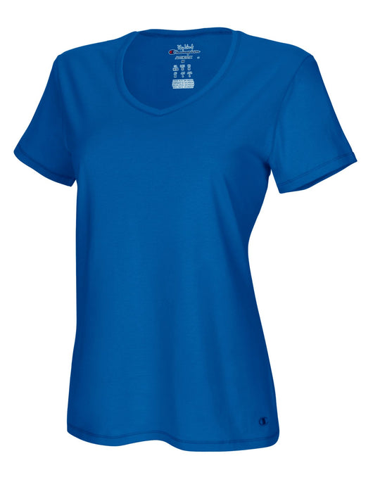 Champion Women`s Authentic Jersey V-Neck Tee