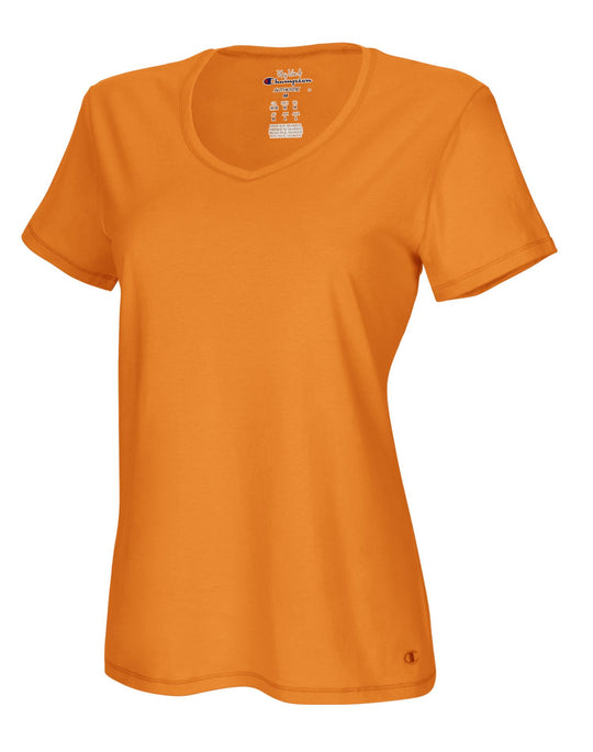 Champion Women`s Authentic Jersey V-Neck Tee