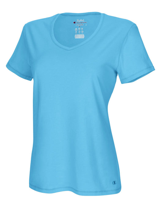 Champion Women`s Authentic Jersey V-Neck Tee