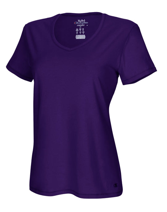 Champion Women`s Authentic Jersey V-Neck Tee