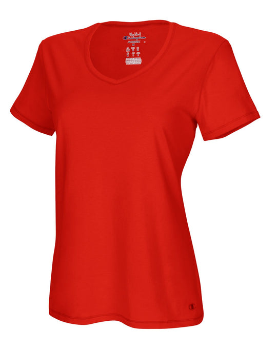 Champion Women`s Authentic Jersey V-Neck Tee