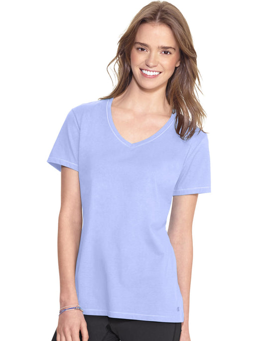 Champion Women`s Authentic Jersey V-Neck Tee