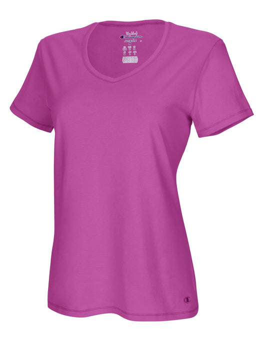 Champion Women`s Authentic Jersey V-Neck Tee