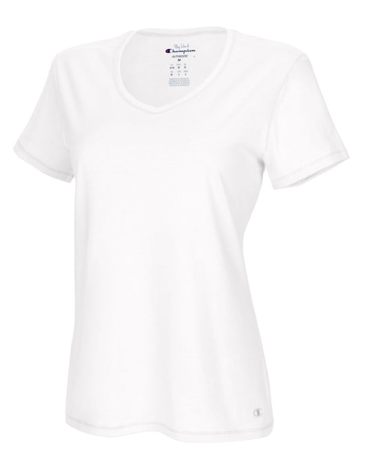 Champion Women`s Authentic Jersey V-Neck Tee