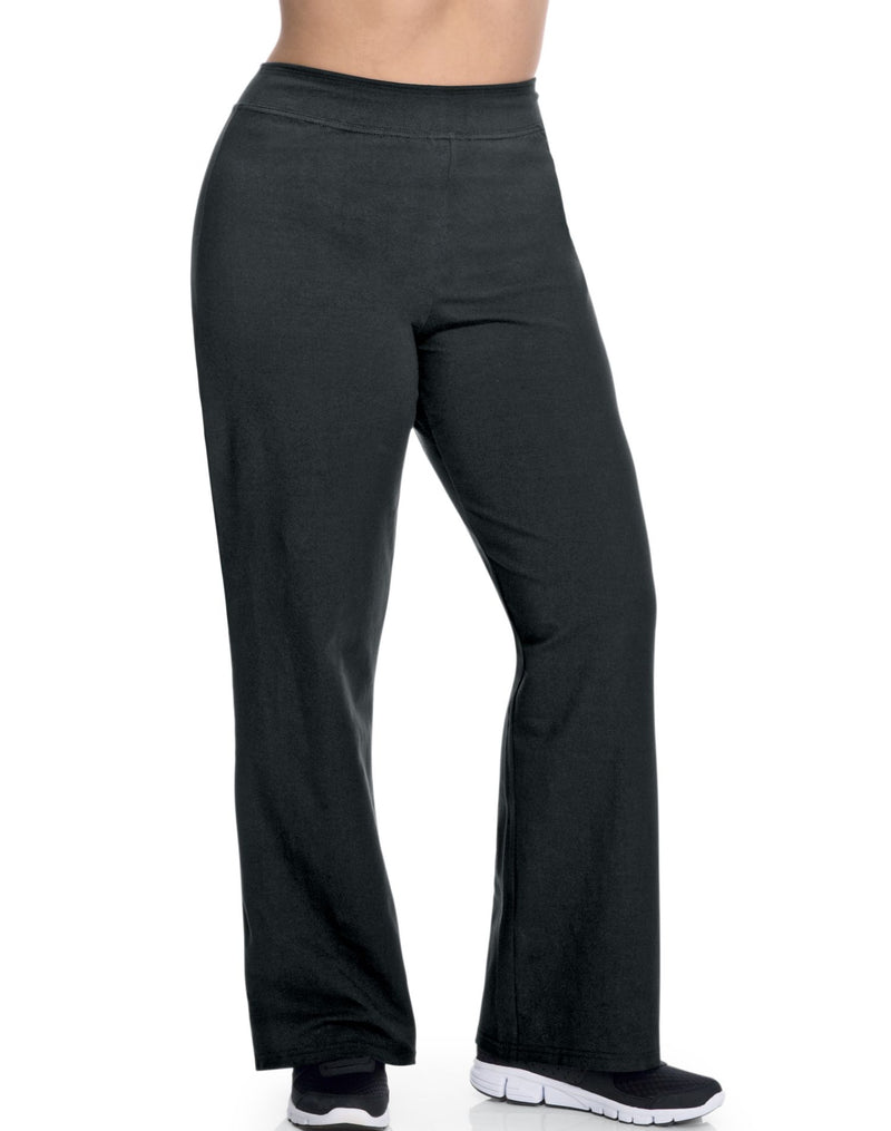 Champion Stretch-Cotton Fitted Plus-Size Women's Boot-Cut Pants