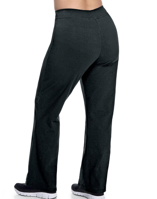 Champion Stretch-Cotton Fitted Plus-Size Women's Boot-Cut Pants