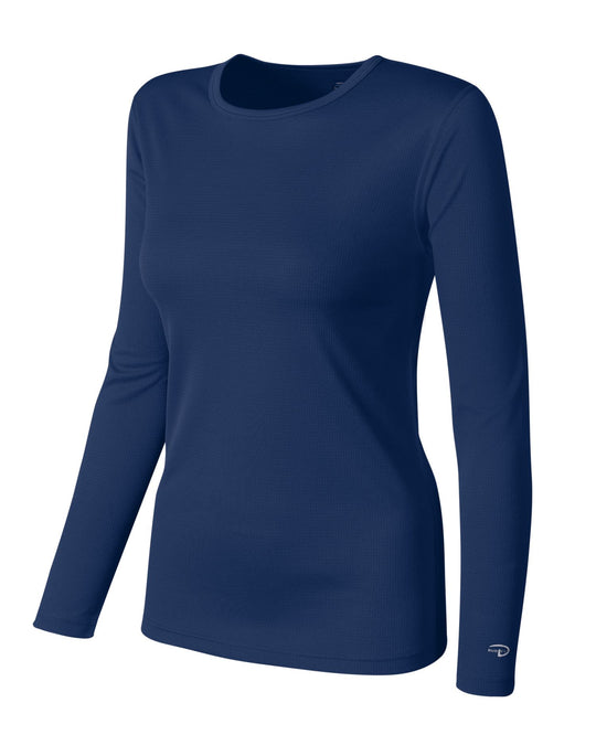 Duofold by Champion Women's Base Weight First Layer Long Sleeve Crew with Champion Vapor Technology