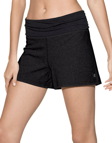 Champion Women`s PowerTrain Power Cotton Roll Down Shorts