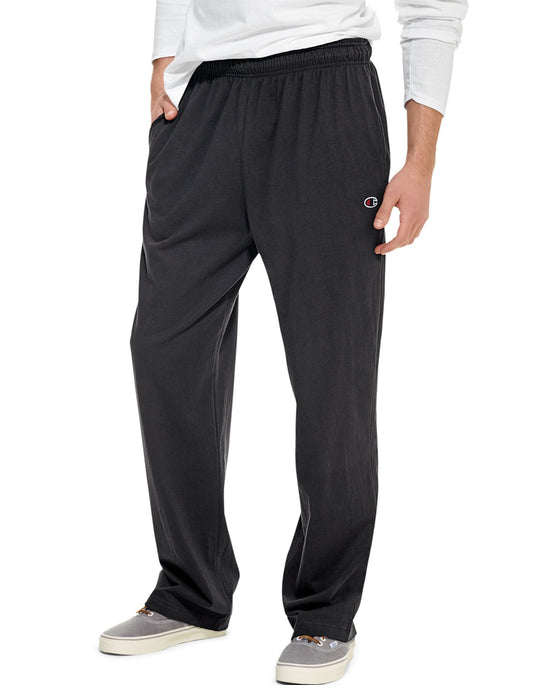 Champion Men`s Authentic Open Bottom Jersey Pants
