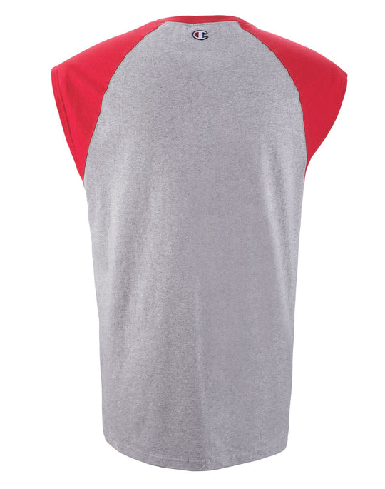 Champion Cotton Jersey Raglan Cap-Sleeve Mens T Shirt