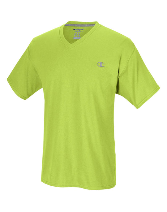 Champion Men`s Authentic Jersey V-Neck T-Shirt