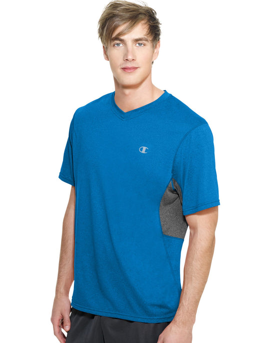 Champion Men`s PowerTrain Heather V-Neck T-Shirt