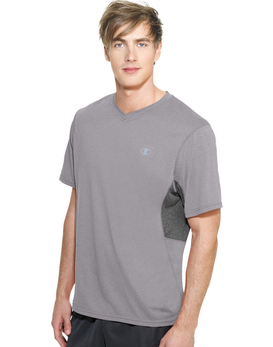 Champion Men`s PowerTrain Heather V-Neck T-Shirt