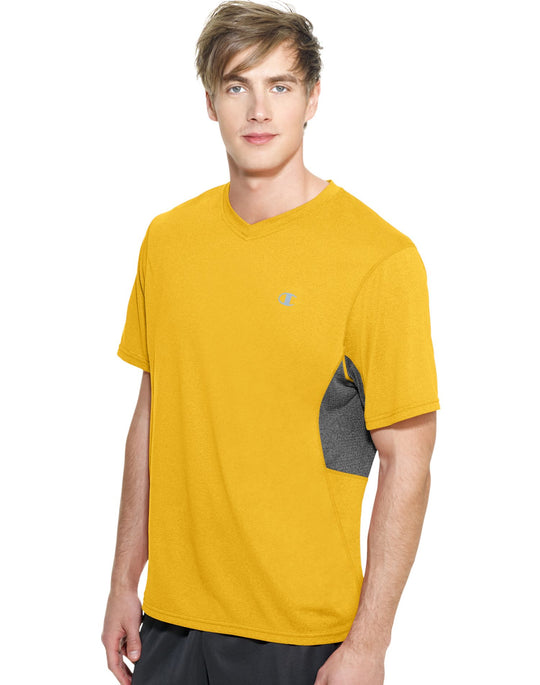 Champion Men`s PowerTrain Heather V-Neck T-Shirt