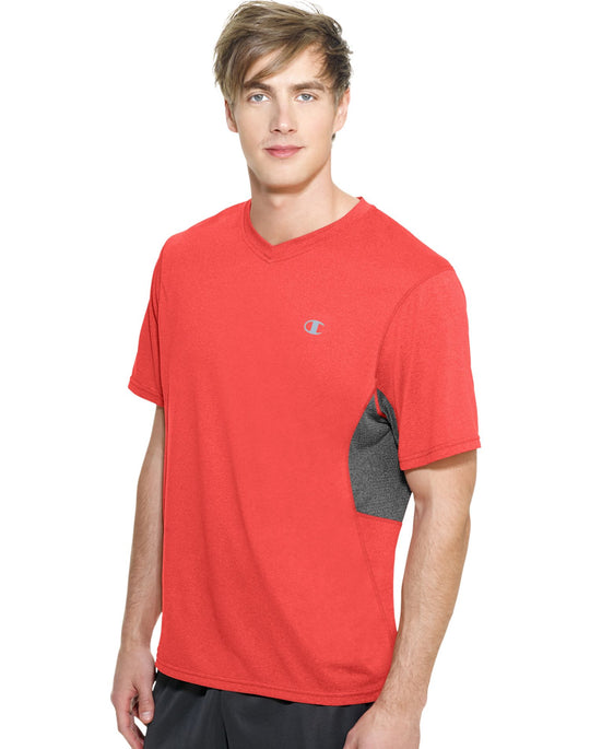 Champion Men`s PowerTrain Heather V-Neck T-Shirt