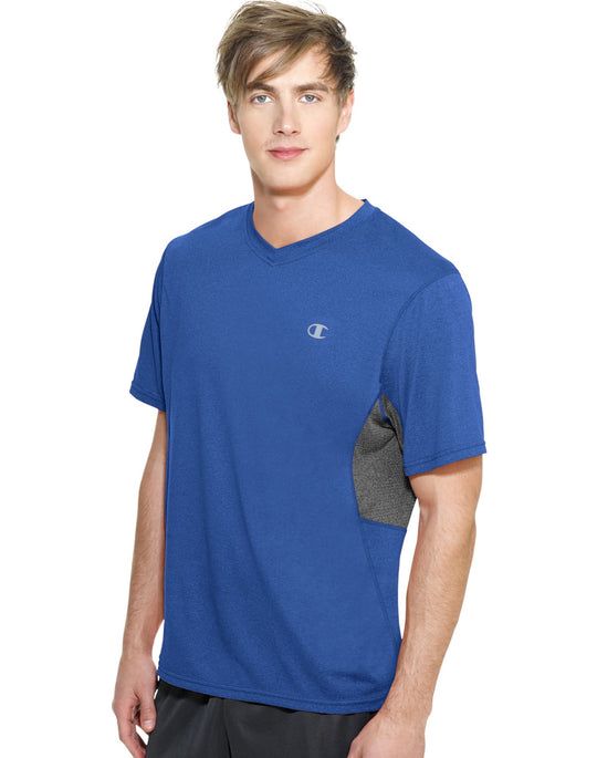 Champion Men`s PowerTrain Heather V-Neck T-Shirt