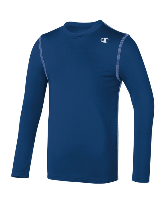 Champion Double Dry Long-Sleeve Kids' Compression T Shirt