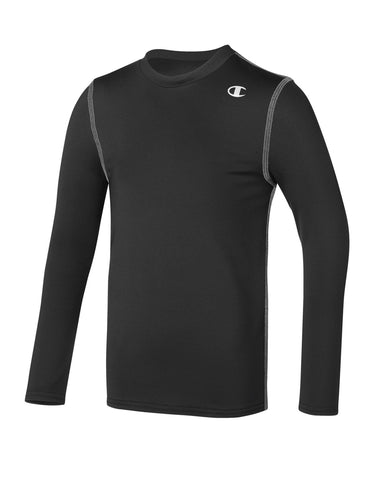 Champion Double Dry Long-Sleeve Kids' Compression T Shirt