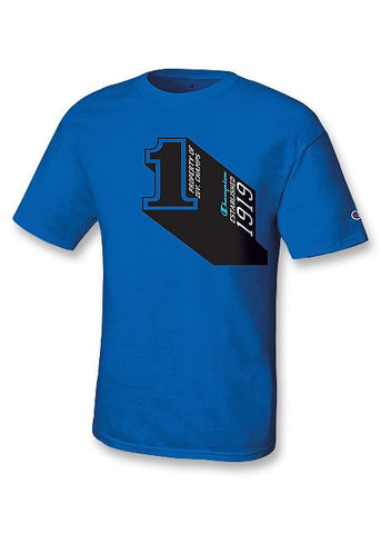 Champion Cotton Jersey Men's T Shirt with Number 1 Graphic