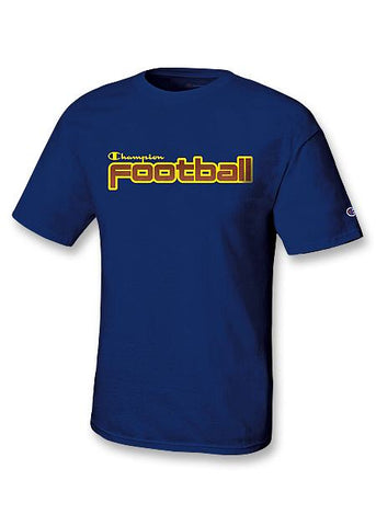 Champion Cotton Jersey Men's T Shirt with FOOTBALL Graphic