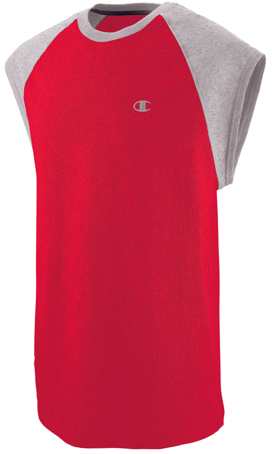 Champion Cotton Jersey Raglan Cap-Sleeve Mens T Shirt