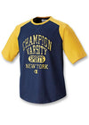 Champion Home Field Raglan-Sleeve Mens T Shirt with Varsity Graphic