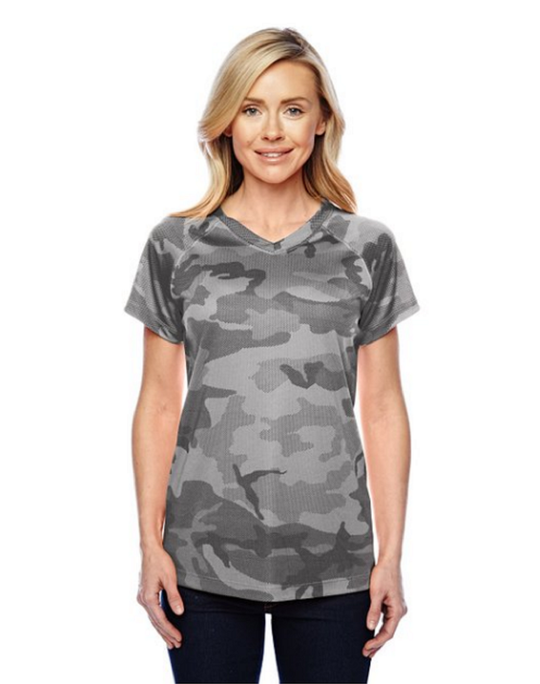 Champion Women's Essential Double Dry V-Neck Tee