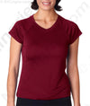 Champion Women's Essential Double Dry V-Neck Tee