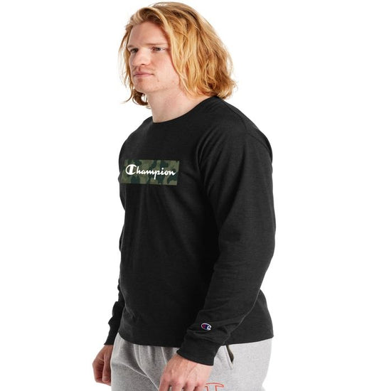 Champion Mens Classic Jersey Long-Sleeve Tee