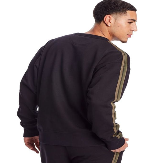 Champion Mens Powerblend Crew with Taping