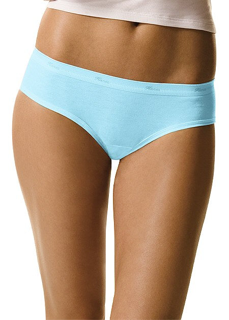 Hanes Women's No Ride Up 100% Cotton Hipsters 3-Pack