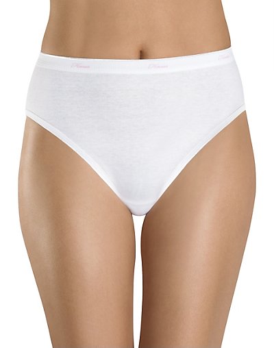 Hanes Women's Cotton Hi-Cuts 3-Pack