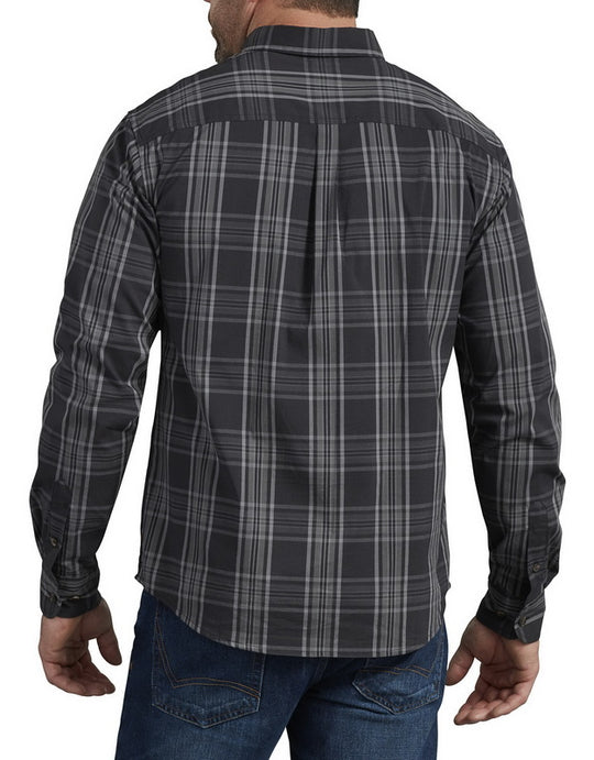 Dickies Mens FLEX Long Sleeve Plaid Shirt