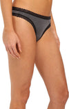 DKNY Womens Signature Lace Heather Thong