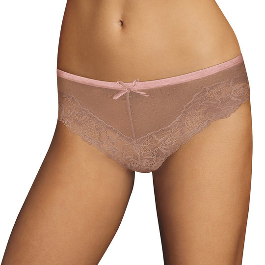 Maidenform Womens Comfort Devotion Mesh and Lace Tanga