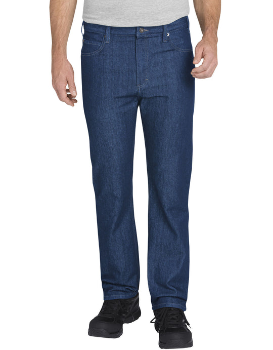 Dickies Mens FLEX Regular Fit Straight Leg 5-Pocket Tough Max Denim Jeans
