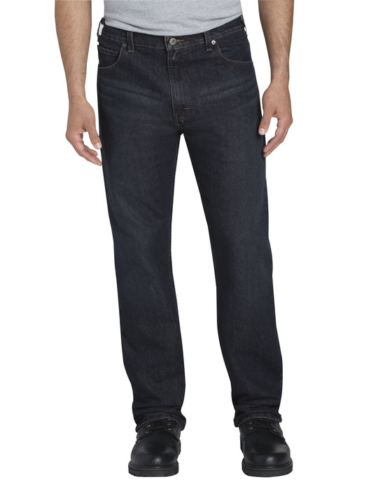 Dickies Mens FLEX Regular Fit Straight Leg 5-Pocket Tough Max Denim Jeans