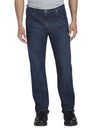 Dickies Mens FLEX Regular Fit Straight Leg 5-Pocket Tough Max Denim Jeans