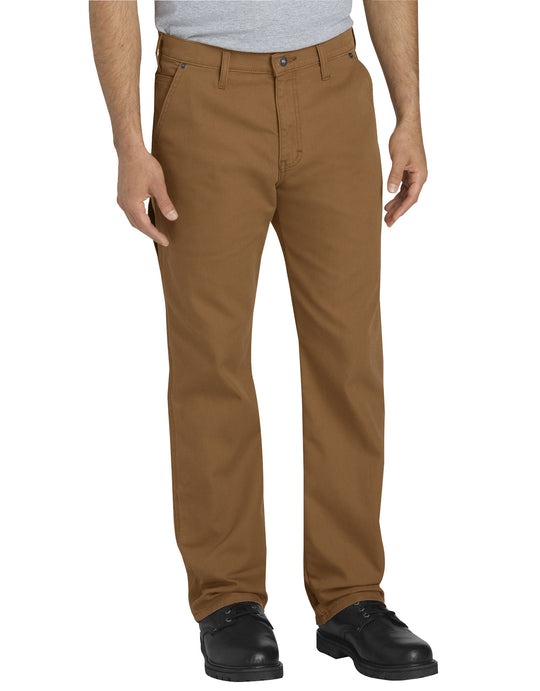 Dickies Mens FLEX Regular Fit Straight Leg Tough Max Duck Carpenter Pants