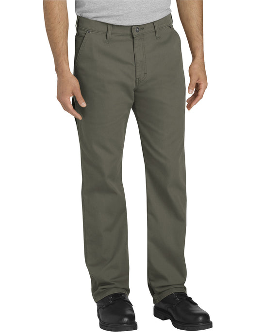 Dickies Mens FLEX Regular Fit Straight Leg Tough Max Duck Carpenter Pants