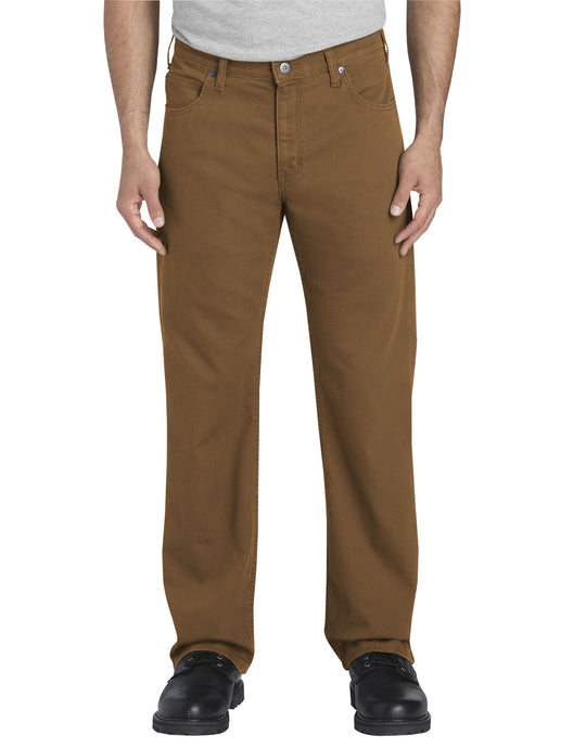 Dickies Mens FLEX Regular Fit Straight Leg Tough Max Duck 5-Pocket Pants