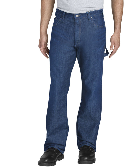 Dickies Mens FLEX Relaxed Fit Straight Leg 5-Pocket Carpenter Tough Max Denim Jeans