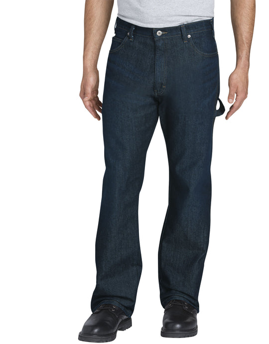 Dickies Mens FLEX Relaxed Fit Straight Leg 5-Pocket Carpenter Tough Max Denim Jeans