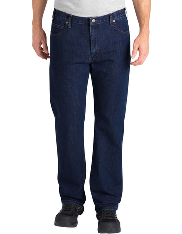 Dickies Mens FLEX Relaxed Fit Straight Leg 5-Pocket Tough Max Denim Jeans
